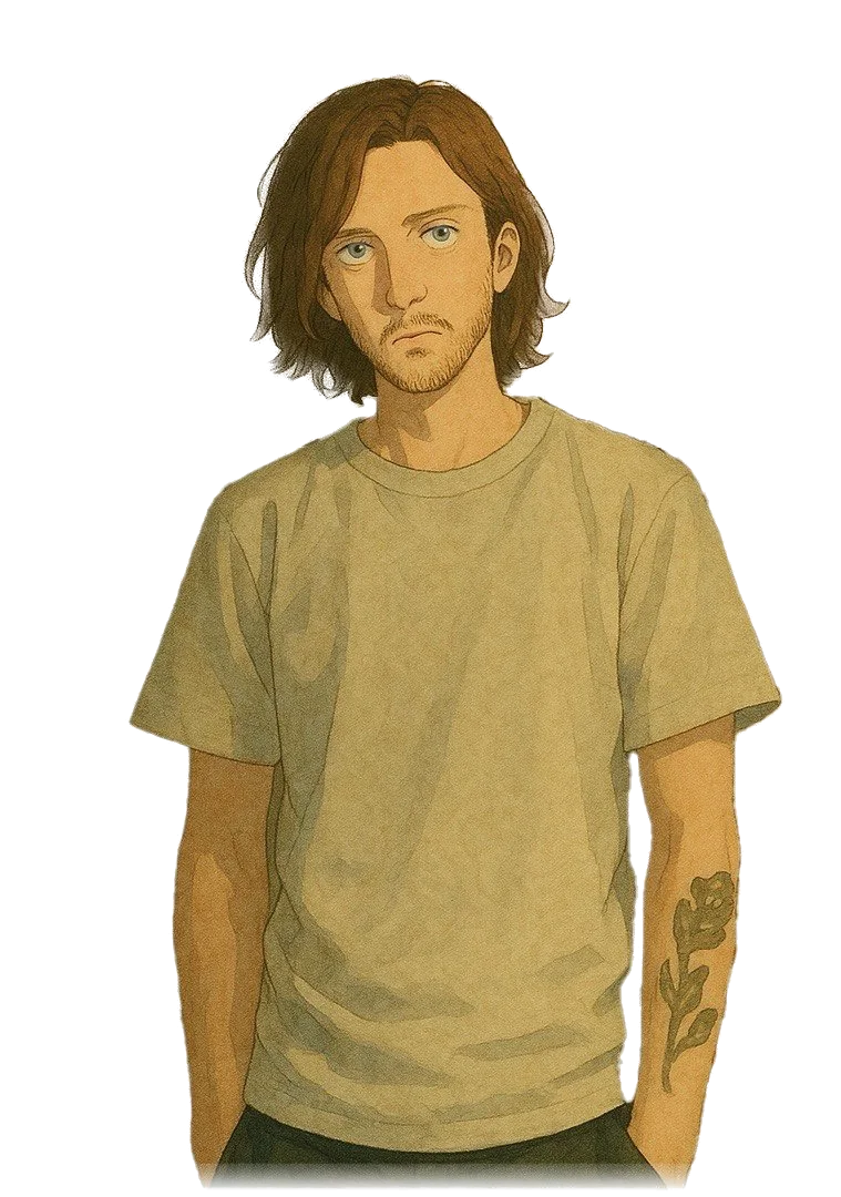 Illustrated portrait of Konstantin Pudan